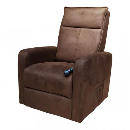 Массажное кресло-реклайнер EGO Lift Chair DM04004 шоколад 
									арт. 4004 шоколад