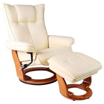 Кресло-реклайнер Recliner Relax Mauris 7604W бежевый 
									арт. 7604W бежевый