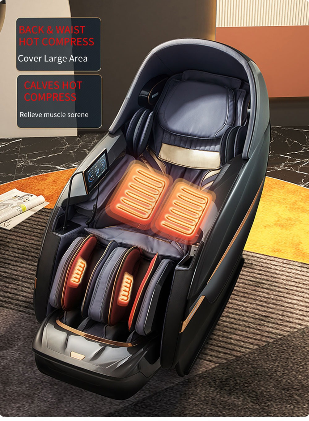Массажное кресло VENERDI MASSAGE EXPERT MS-131 Plus white