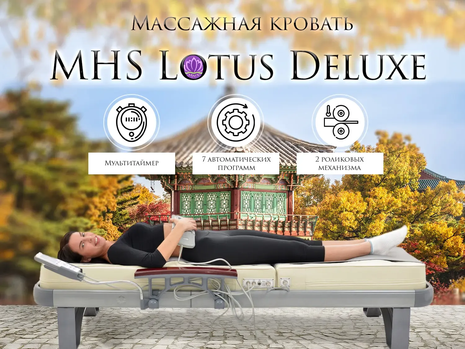 Массажная кровать MHS Lotus Deluxe R-518 
									арт. R-518