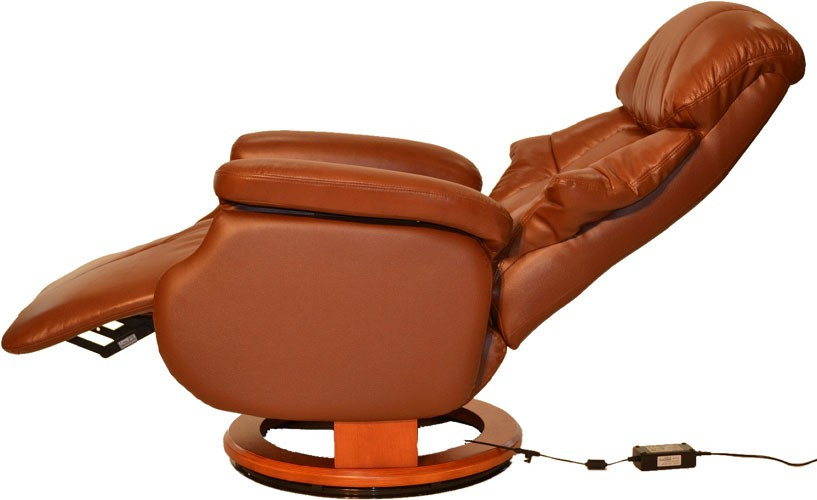 Кресло-реклайнер Recliner Relax Lux Electro кремовый