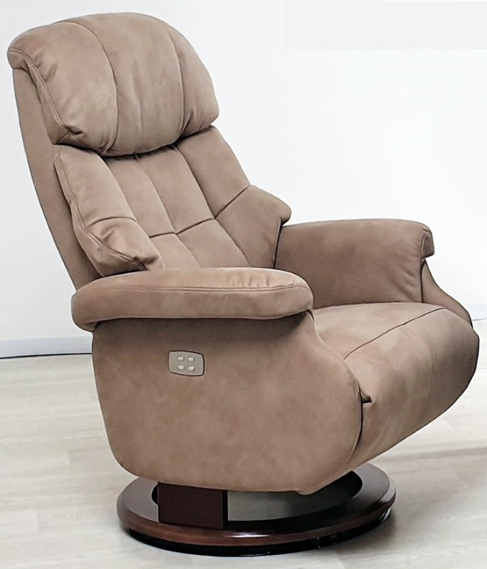 Кресло-реклайнер Recliner Relax Lux Electro коричневый