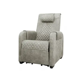 Массажное кресло реклайнер с подъемом FUJIMO LOUNGE UP F7003 ULFL Смоки (Orlando 4) 
									арт. F7003 ULFL Смоки (Orlando 4)