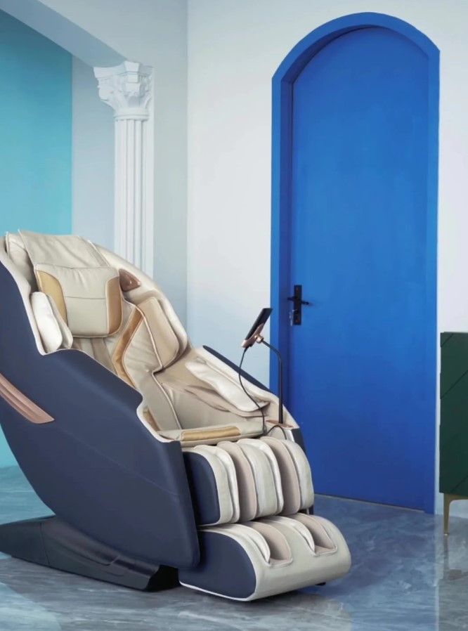 Массажное кресло iMassage Hybrid (Гибрид) Blue/Beige 
									арт. MS-357L
