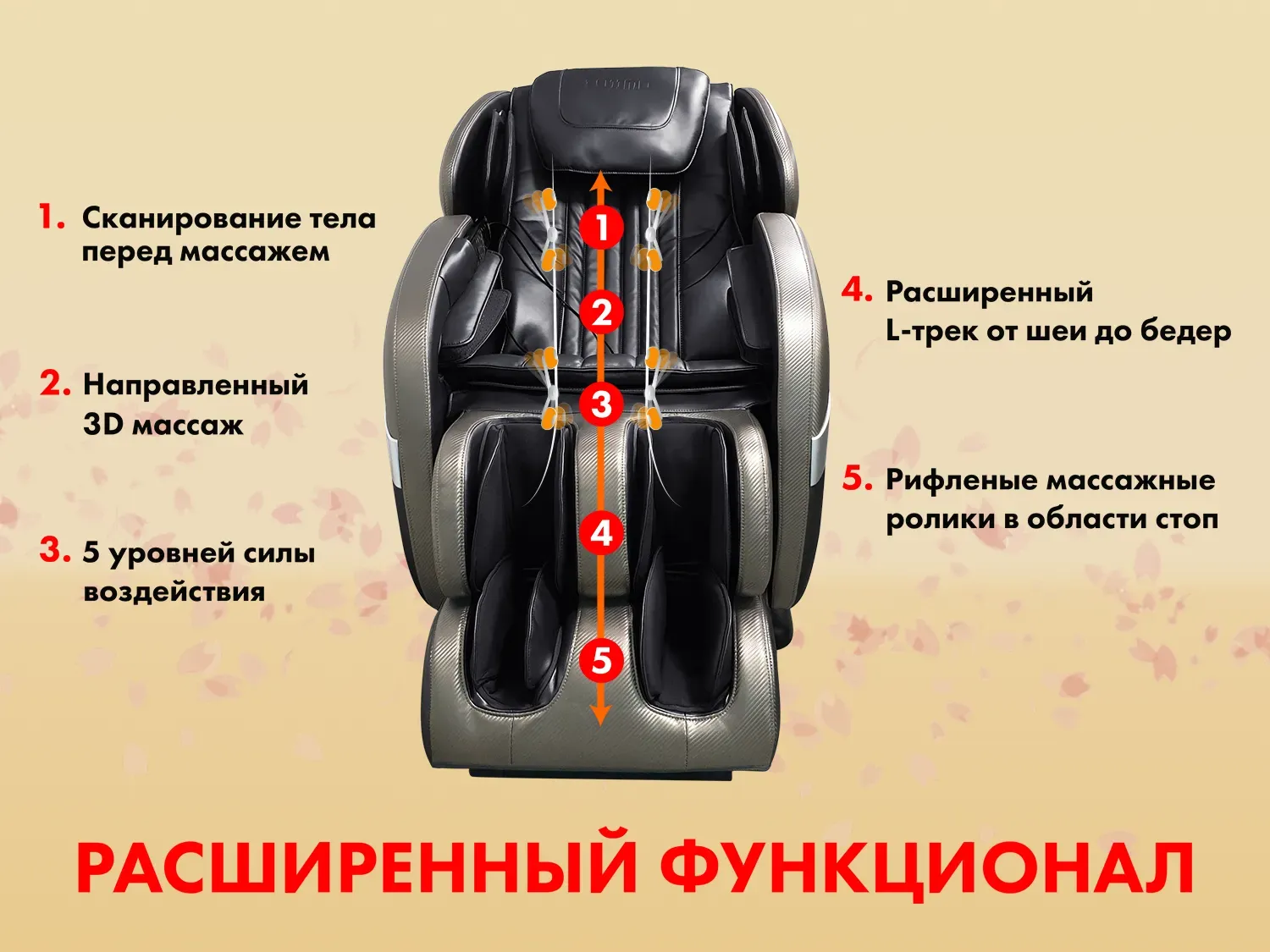 Массажное кресло FUJIMO QI F633 Графит