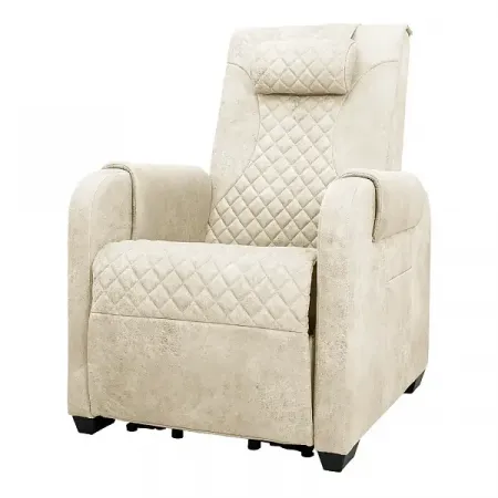 Массажное кресло реклайнер с подъемом FUJIMO LOUNGE UP F7003 ULFL Айвори (Orlando 1) 
									арт. F7003 ULFL Айвори (Orlando 1)