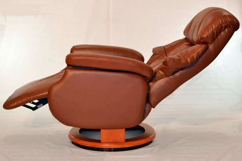 Кресло-реклайнер Recliner Relax Lux Electro кремовый